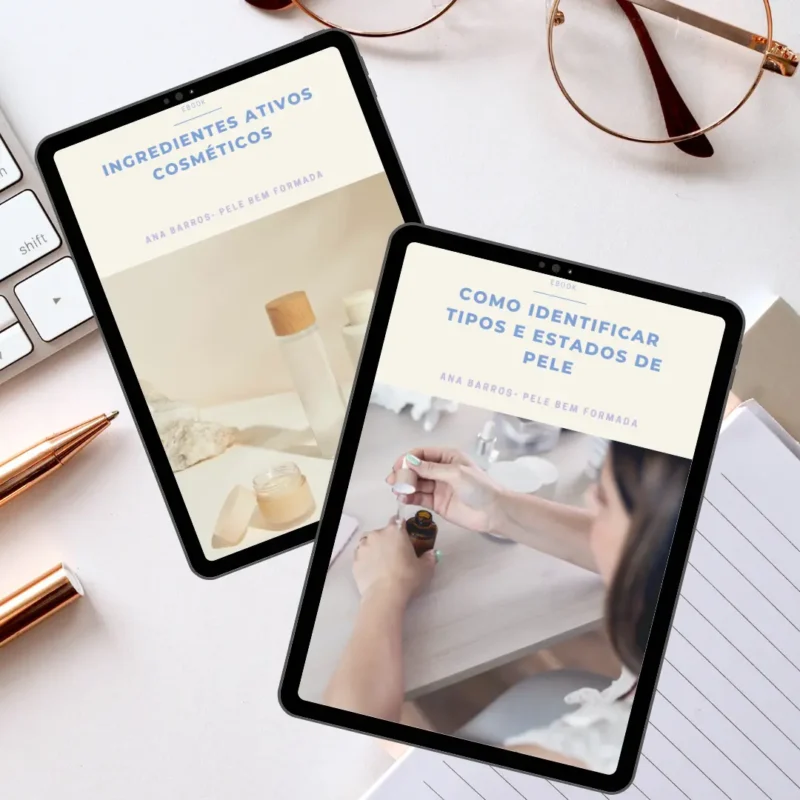 Ebooks Como Identificar Tipos e Estados de Pele & Ingredientes ativos